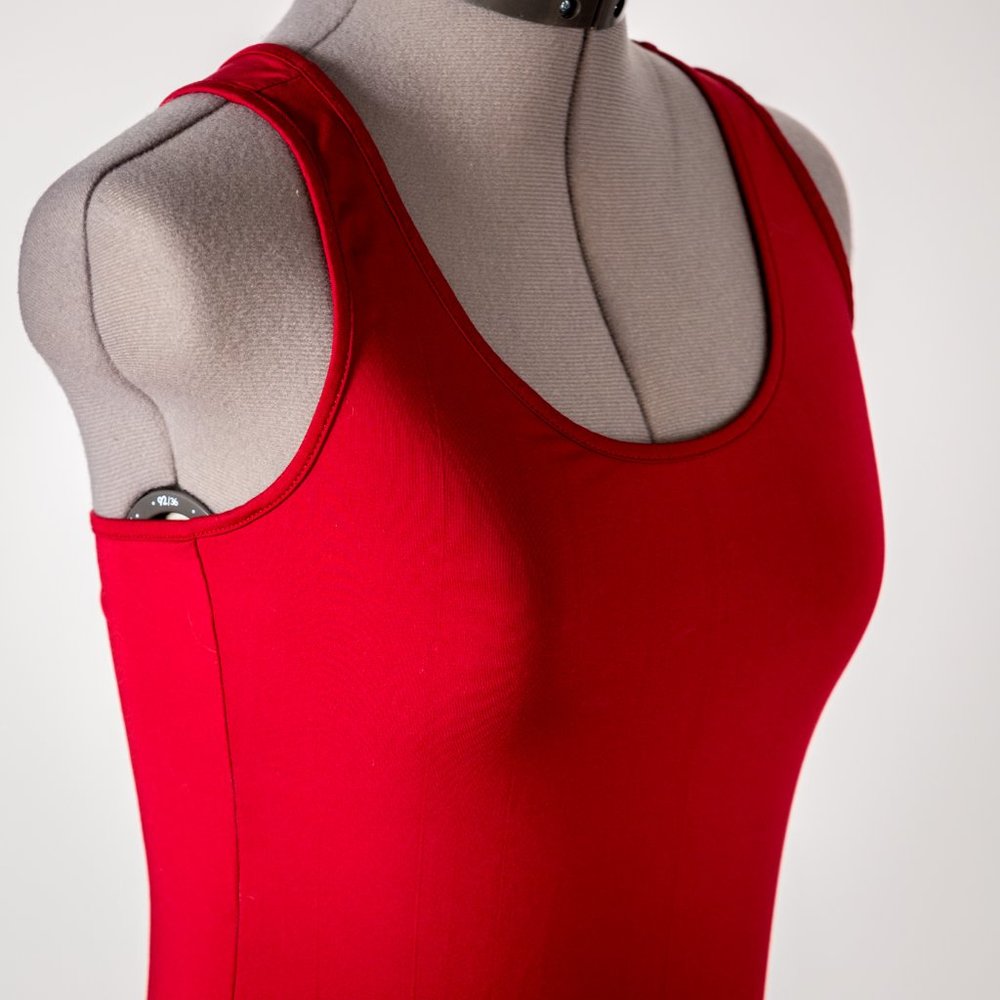 Red Stretch Tank Top - Picture 3 of 3